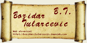 Božidar Tularčević vizit kartica